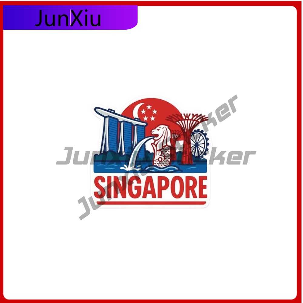 Car Accessories Singapore - Naklejka Singapur Akcesorium Dekoracyjne Naklejka Winylowa