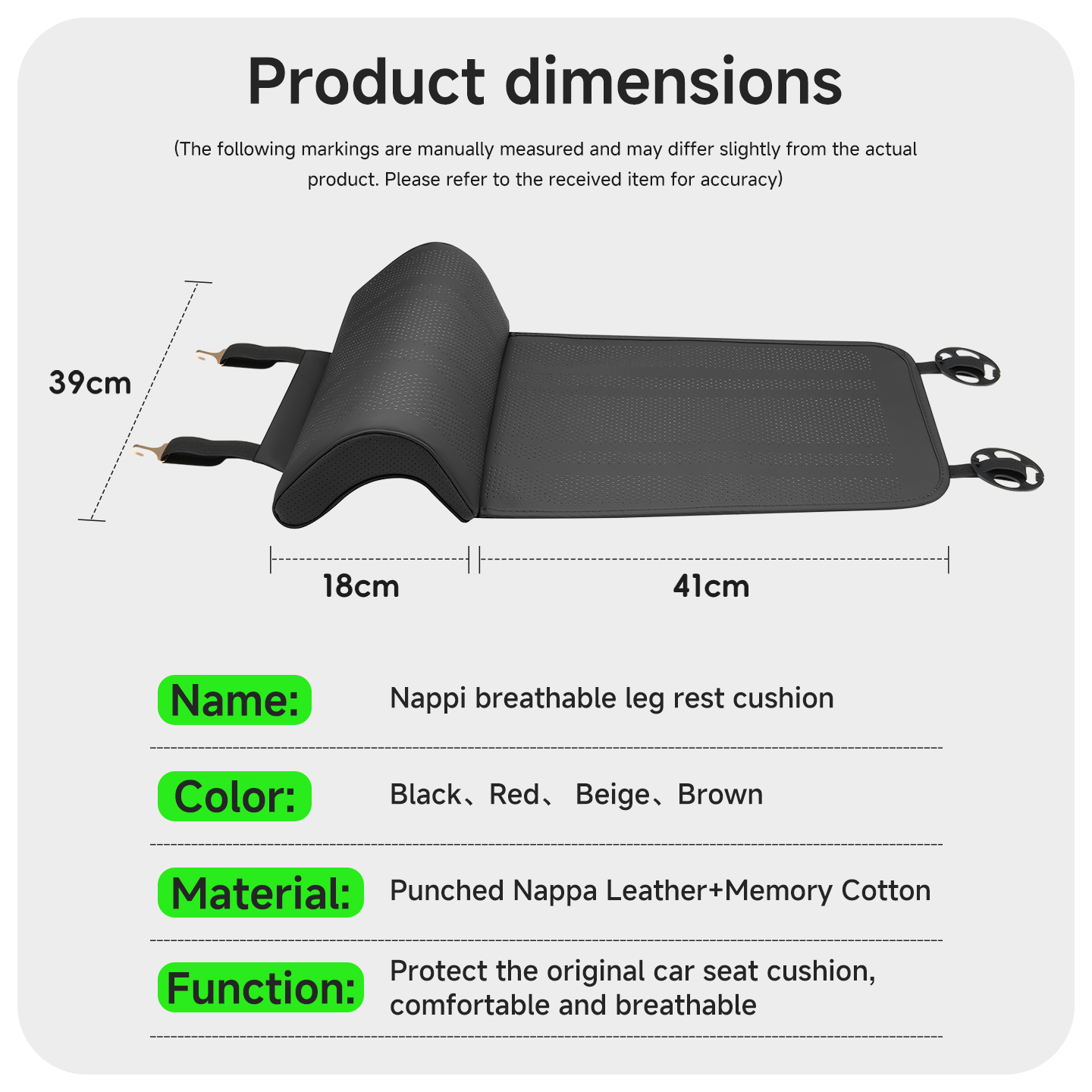 Podparcie nóg do Tesla Model 3 – Car Seat Cushion Memory Foam recenzja i cena