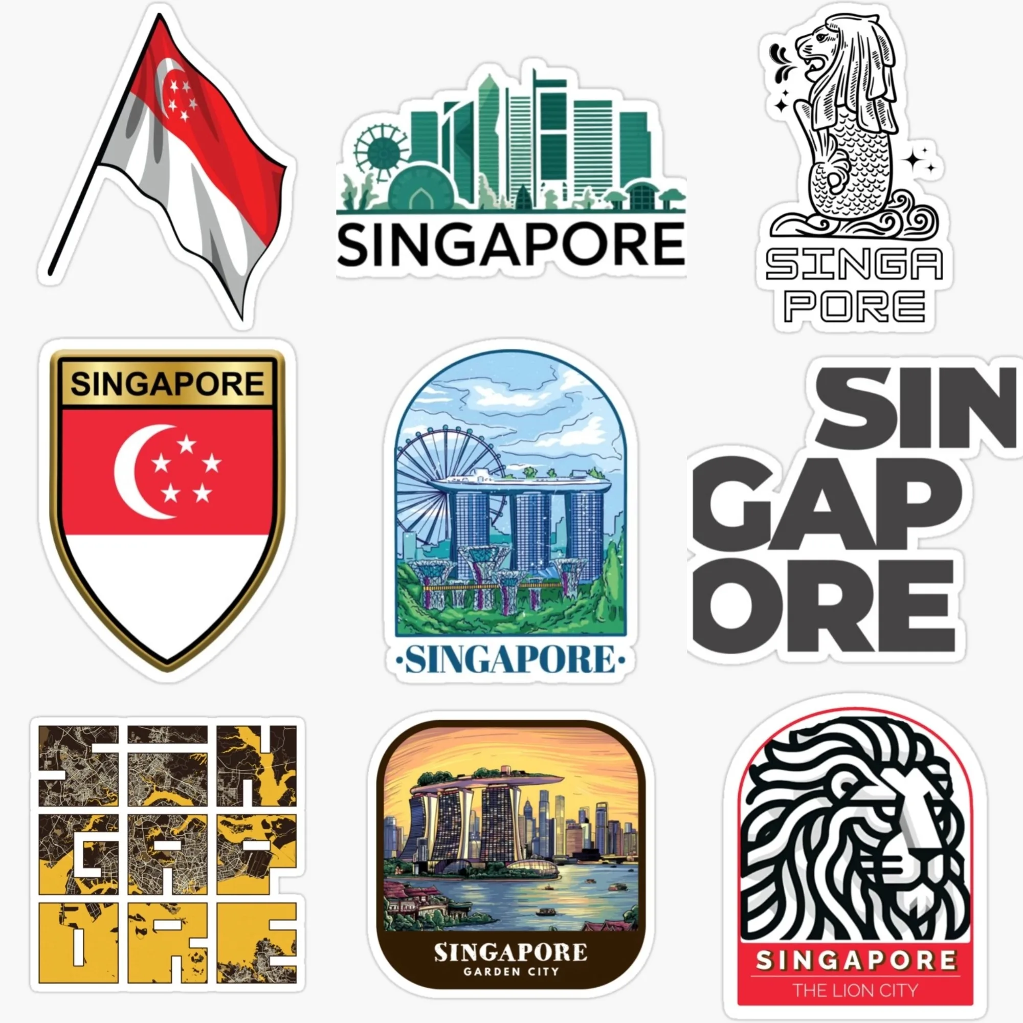 Naklejka Kreatywna Mapa Singap – Car Accessories Singapore recenzja i cena
