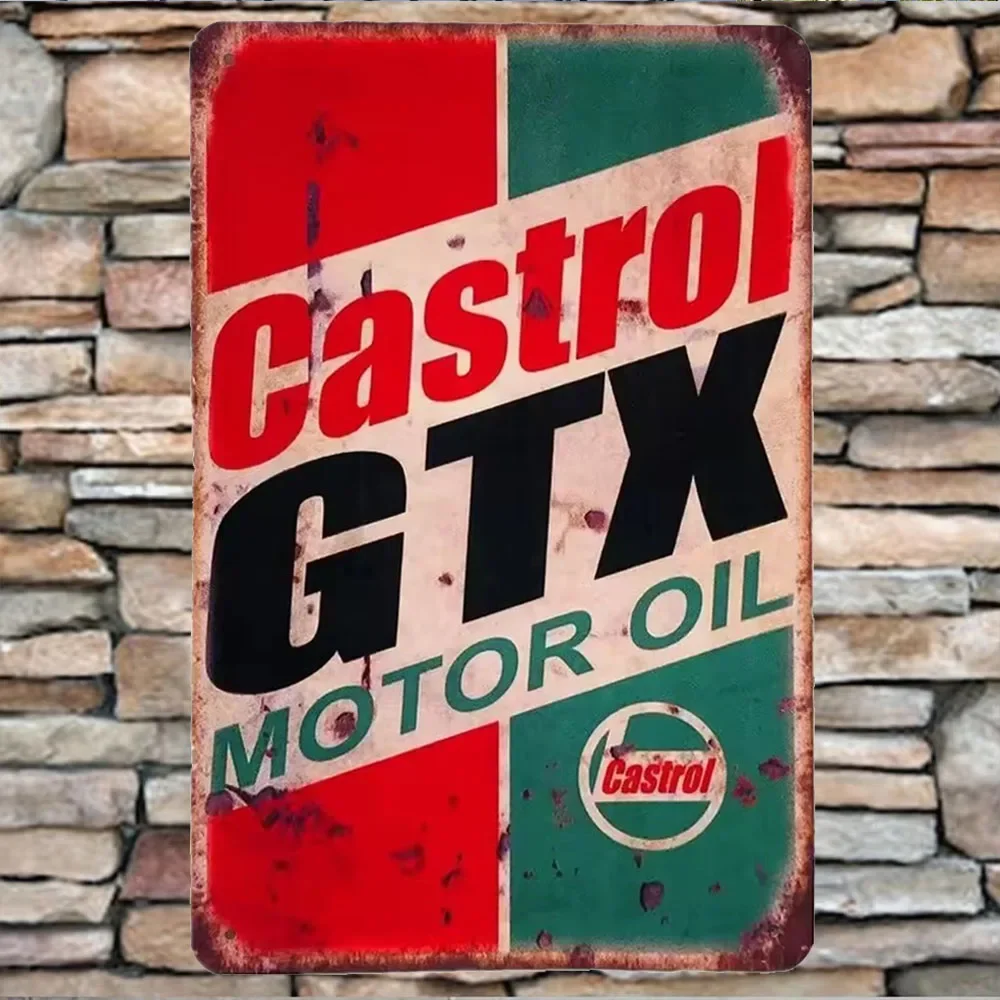 Vintage'owa blaszana tabliczka – Castrol Oil Gtx recenzja i cena