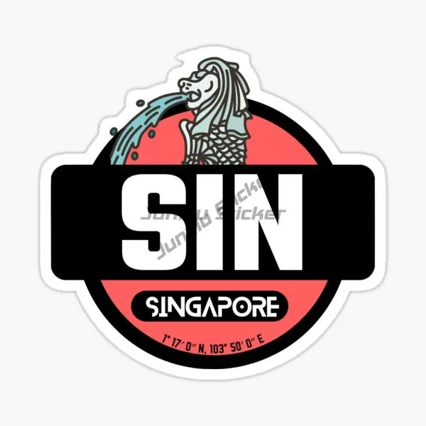 Naklejka PVC z mapą Singapuru, – Car Accessories Singapore recenzja i cena