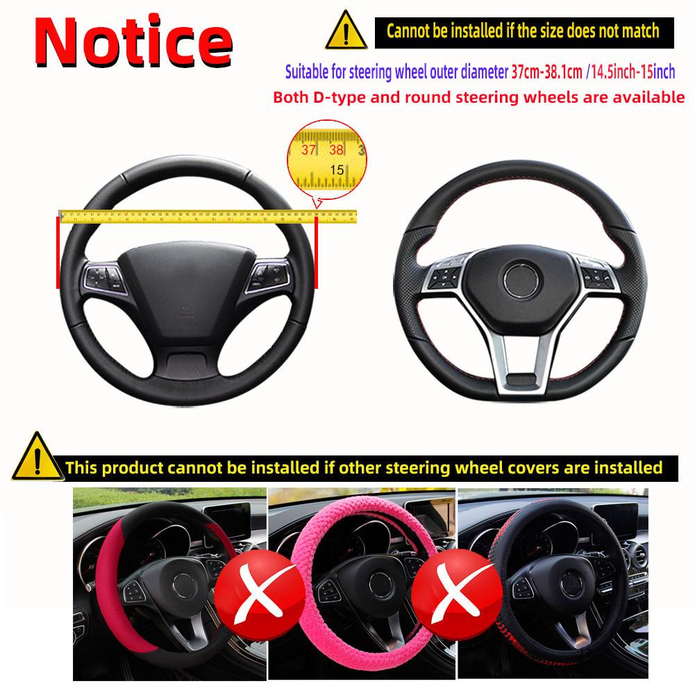 Miękki, tłoczony skórzany pokr – Steering Wheel Cover recenzja i cena