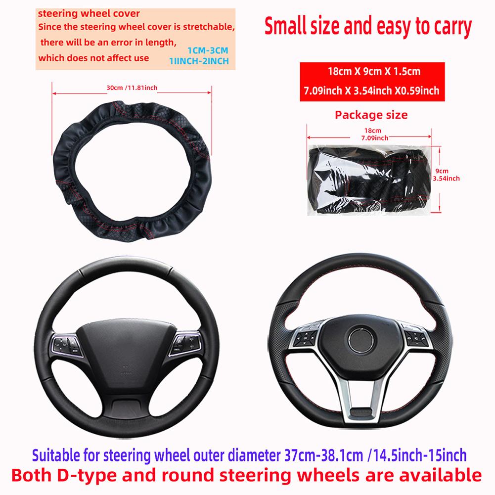Miękki, tłoczony skórzany pokr – Steering Wheel Cover recenzja i cena