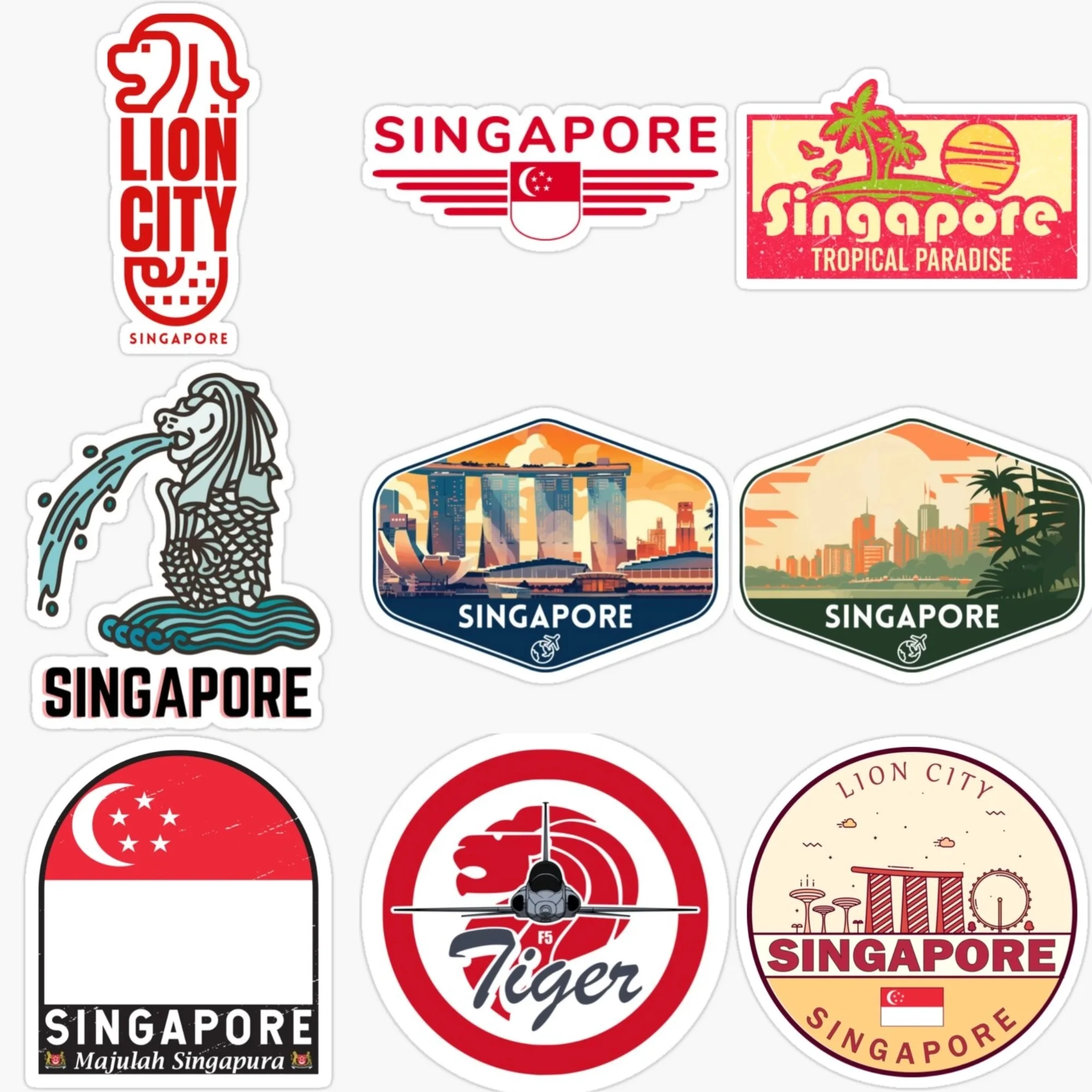 Naklejka PVC z flagą Singapuru – Car Accessories Singapore recenzja i cena