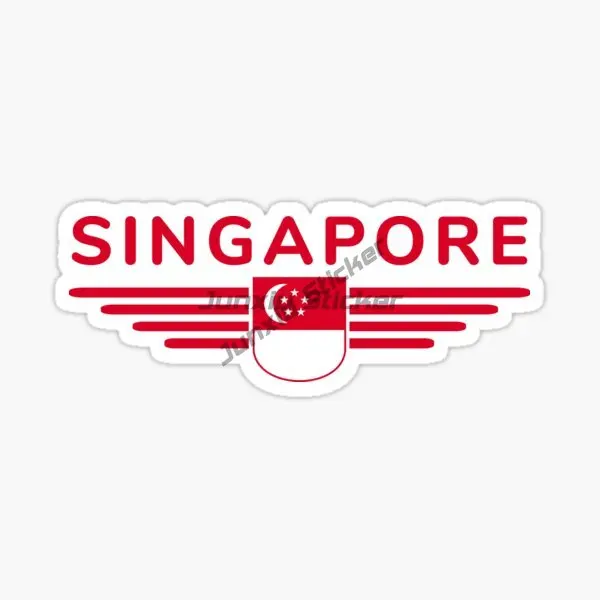 Naklejka PVC z flagą Singapuru – Car Accessories Singapore recenzja i cena