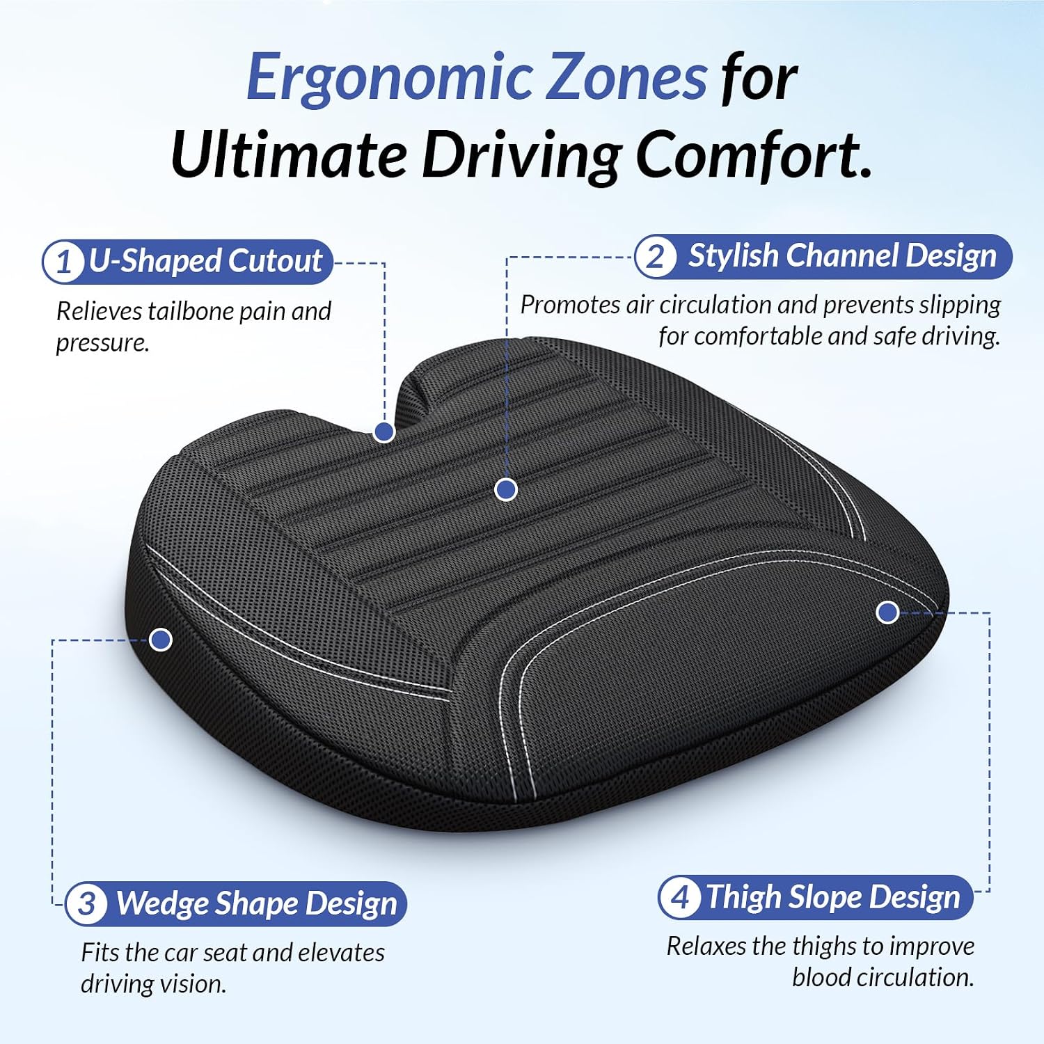 Poduszka pod siedzenie samocho – Car Seat Cushion Memory Foam recenzja i cena